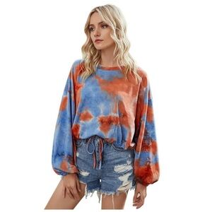 Women's Tie-Dye Long Sleeve Top
